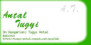 antal tugyi business card